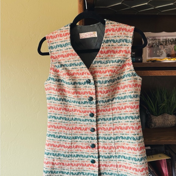 1970s Multicolor Wool Vest - Picture 4 of 6
